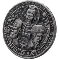 frontiers silver round pilgrims antique